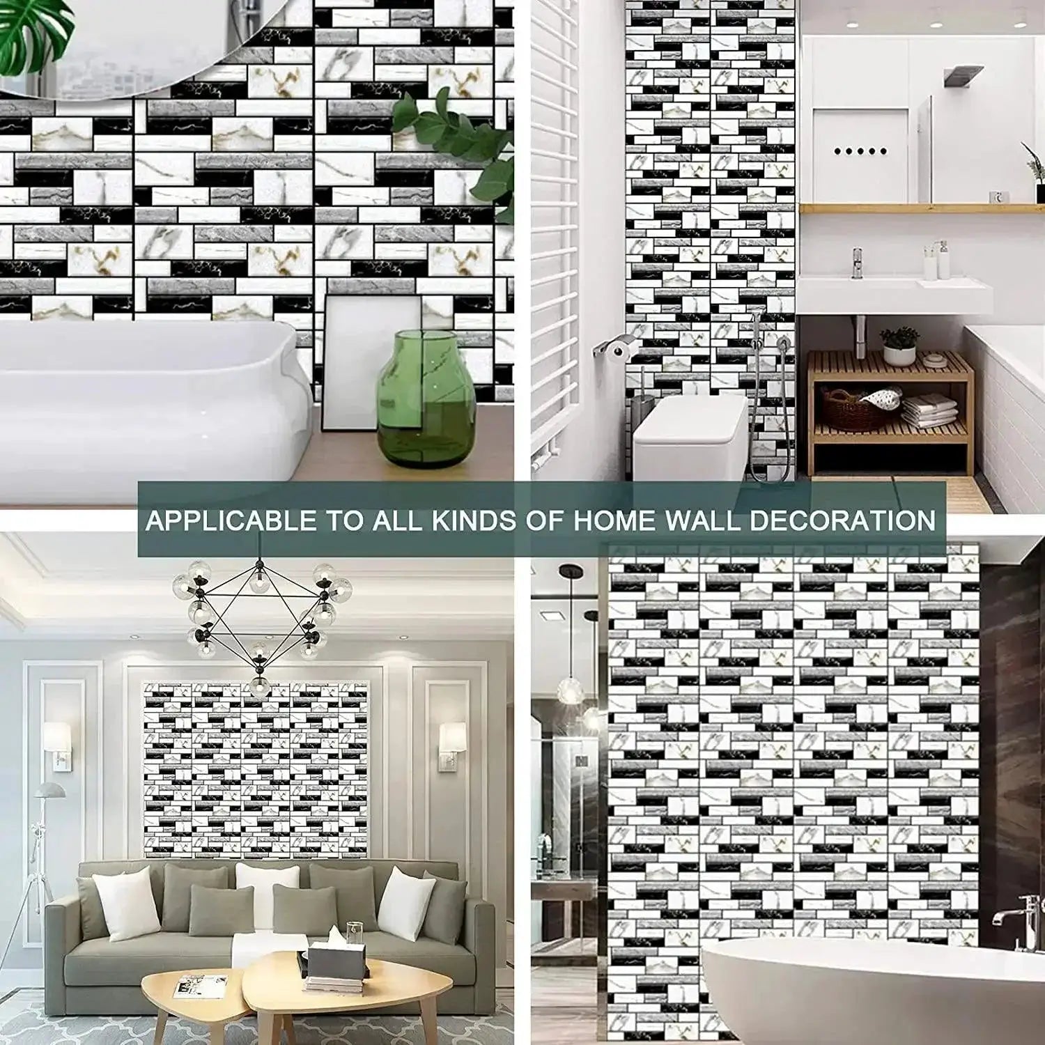 3D Brick Wall Sticker Set For Stylish Home Makeover