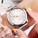 Stainless Steel Quartz Women's Bracelet Watch Timeless Elegance