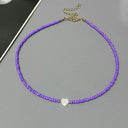 Nature Shell Love Heart Choker Necklace for Girls