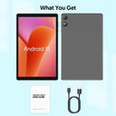 BAKEN Android 15 tablet, 8 (3+5)GB + 32GB storage, penta-core processor, Wi-Fi6, Bluetooth, USB-C, Google Play Store,