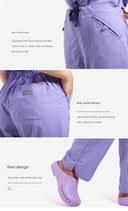 Annuo Elastic Dental Women's Clothing Surgical Gown for Comfort