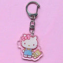 Anime Hello Kitty & My Melody Keychain Set for Fans