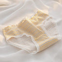 Floral Lace Cotton Underwear Set - Feminine Comfort Style