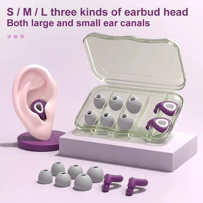 Sleep Ear Plugs Waterproof Silicone Noise Reduction