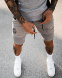 Men's Camo 2-in-1 Compression Shorts for Running Gym Basketball