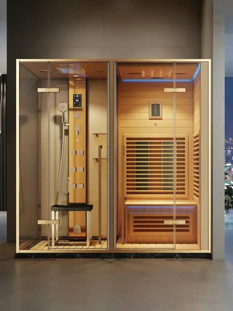 Compact Luxury Home Sauna and Steam Room for Limited Spaces