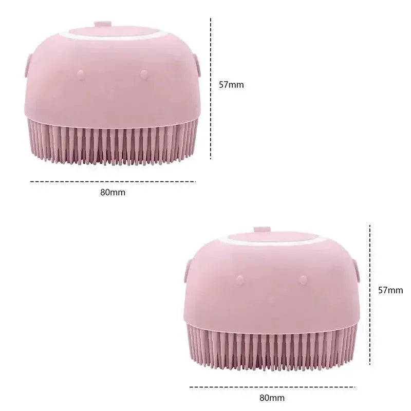 Soothing Bath Time Pet Grooming Brush — product view