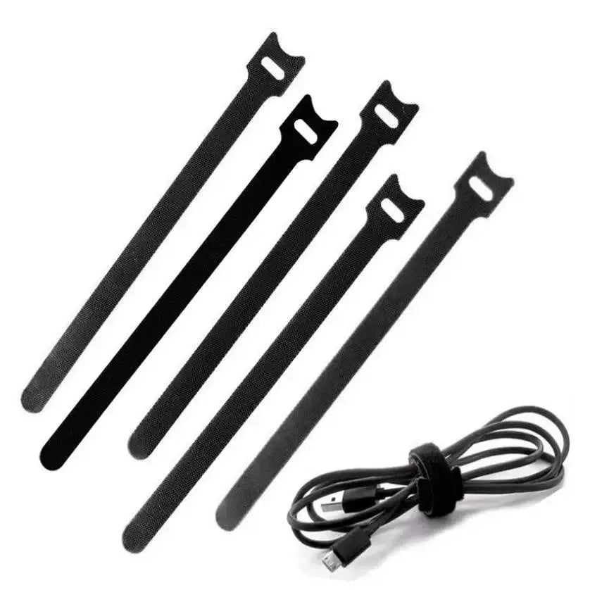 100 Cable Ties 150x12mm T-Buckle Strap Nylon Black Ties - OurLum.com