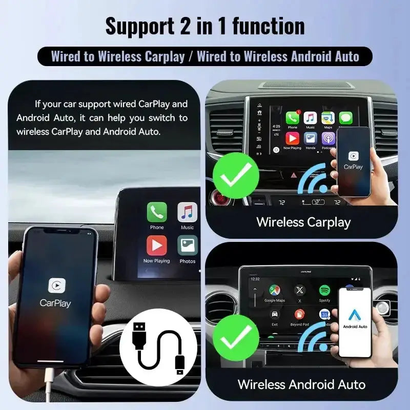 Wireless CarPlay Android Auto Adapter for Nissan - OurLum.com