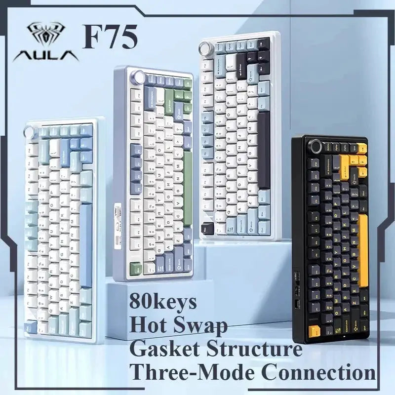 AULA F75 Wireless Hot Swap Keyboard 75 Percent Layout