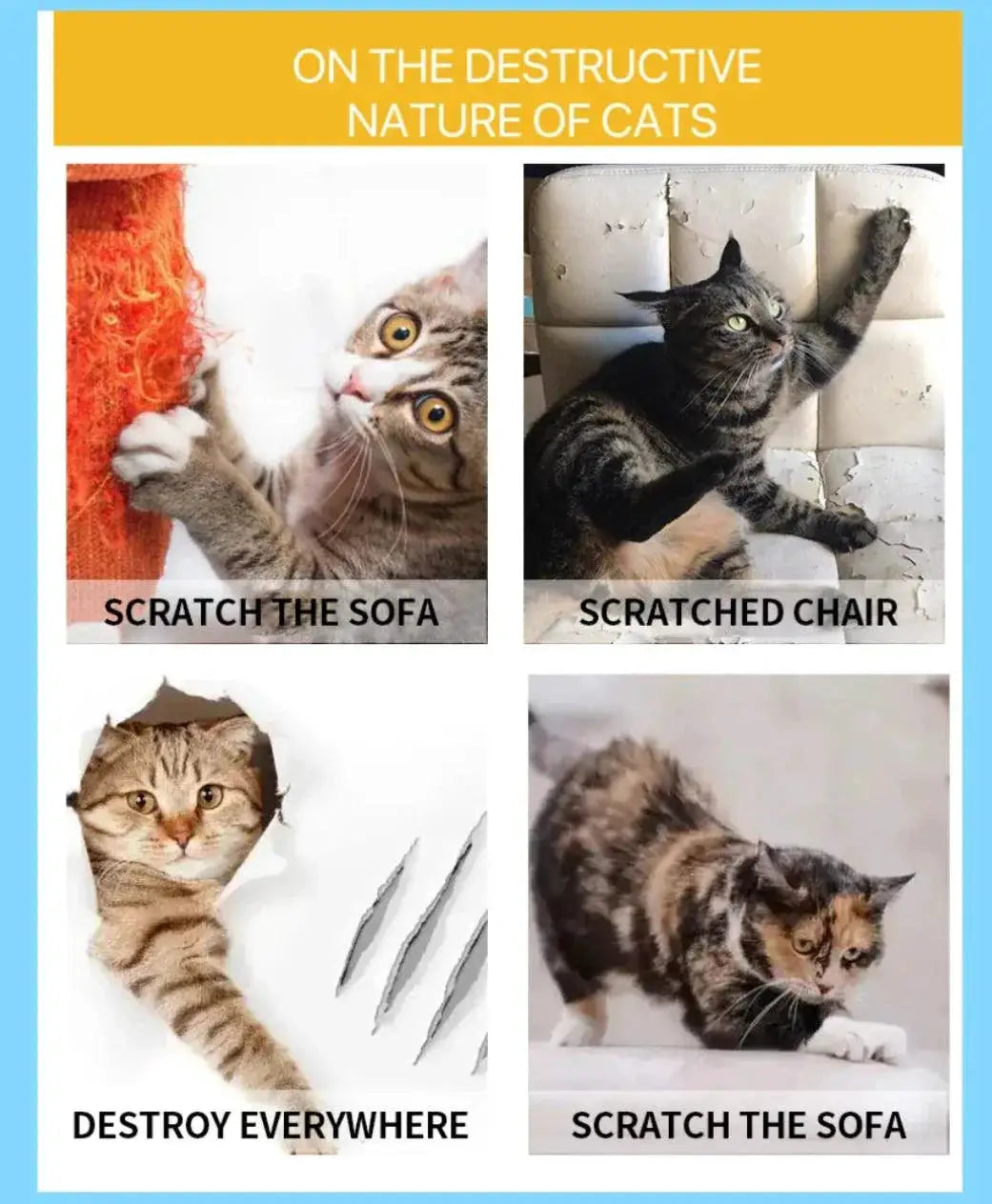 Cat Scratch Deterrent Tape Clear Furniture Protectors