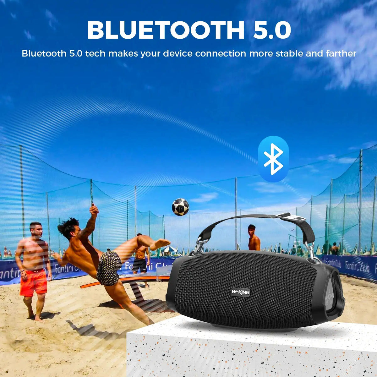 W-King Waterproof Bluetooth Speaker — product image 3