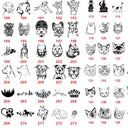 Personalized Dog Cat ID Tag Engraved Pet Collar Charm Keyring