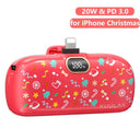 Mini 5000mAh Fast Charge Power Bank for iPhone Samsung