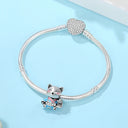 Sterling Silver Charm Fortune Cat