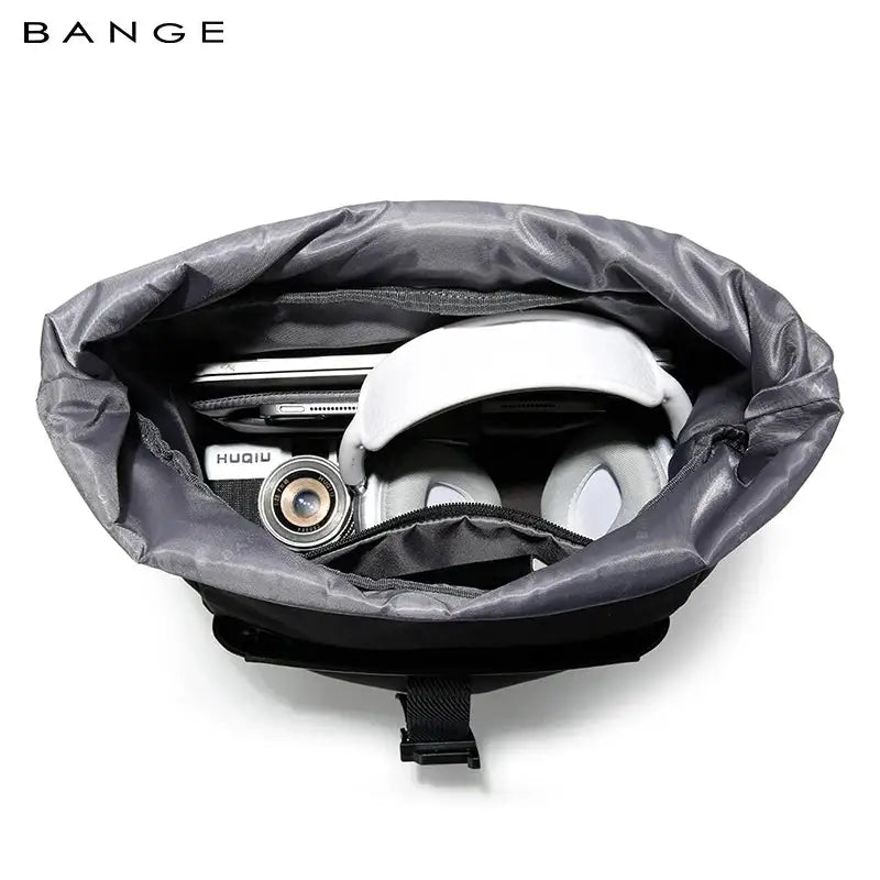 BANGE Waterproof Roll Top School Bags Lightweight Large Capacity School Laptop Backpack Sac A Dos
