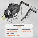 Manual Boat Trailer Winch With Ratchet