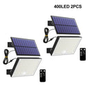 New 400LEDS Solar Lights Outdoor Motion Sensor Solar Security Lights 3 Modes Garden Light Waterproof Solar Powered Light Yard Sh