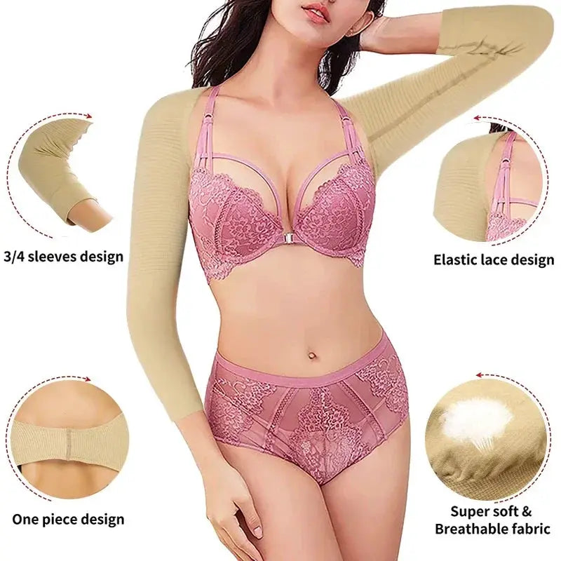 Women's Slimming Arm Shaper and Posture Corrector Support