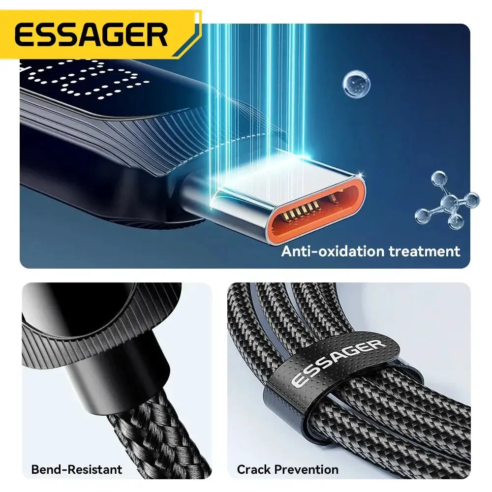 Essager USB C To USB C Cable Up To 100W PD Fast Charging