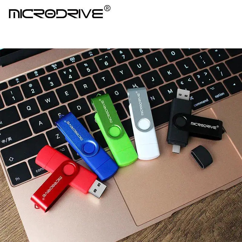High Speed 128GB Two In One Type C USB Flash Drive