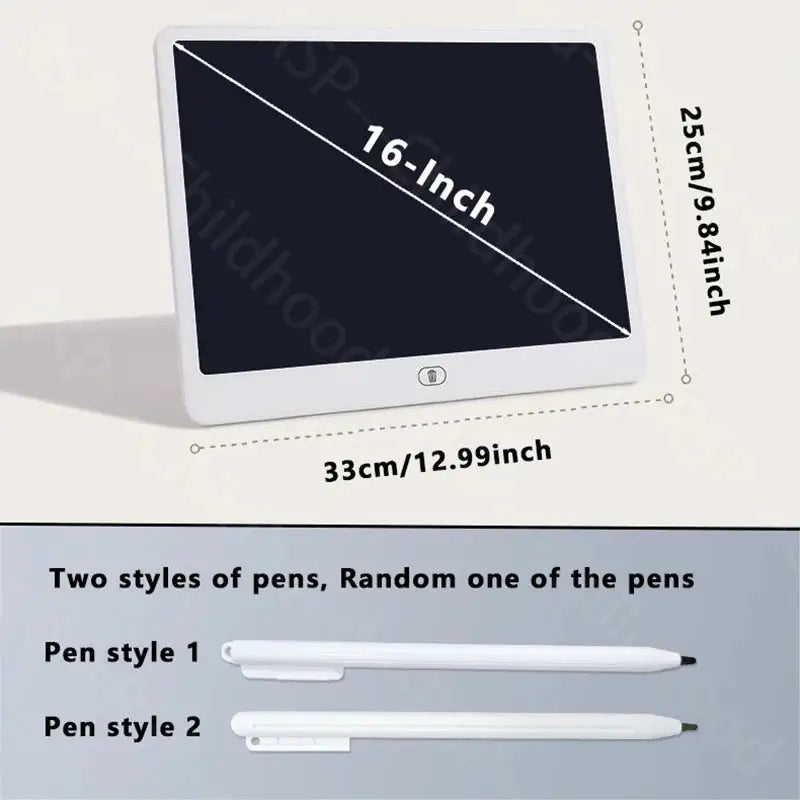 16/13/11 Inch LCD Writing Board Drawing Tablet Kids Writing Painting Children Educational Toys for 3 4 5 6 7 8 Years Girls Boys