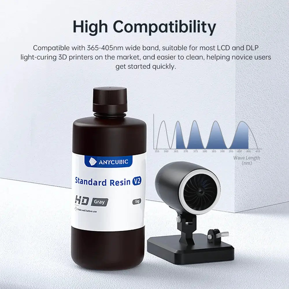 3kg ANYCUBIC 405nm UV Standard Resin V2 For Photon 3D Printer Mono X Printing Material LCD UV Sensitive Resin Printing Material