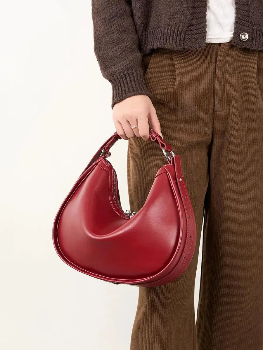 Yanatari Genuine Leather Crossbody Bag Vintage Style