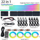 Vivid 22 In 1 RGB Car Ambient Lights Kit With 213 Colors For BMW Audi Glow