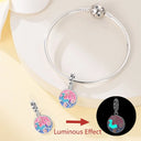 Sterling Silver Charm Beads Glowing