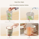 Six Juicer Electric Juice Cup Portable All-in-One Blending