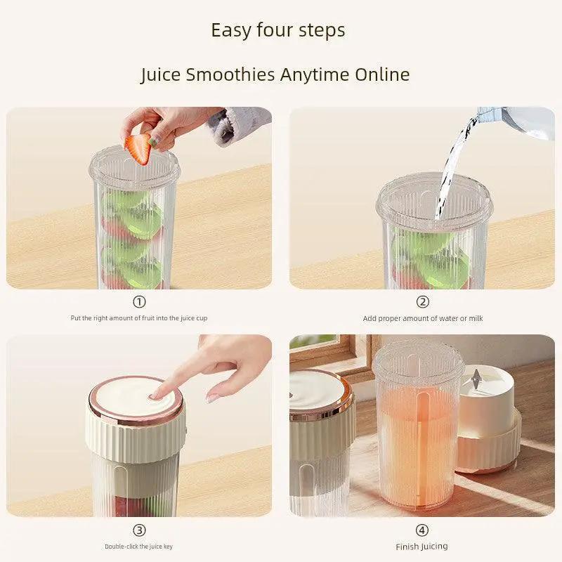Six Juicer Electric Juice Cup Portable All In One Blender