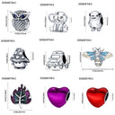 Hot Sale Charms Fit Pandora 925 Original Bracelet Silvering Owl
