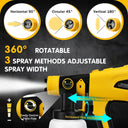 Cordless HVLP Spray Gun for DIY Finishes