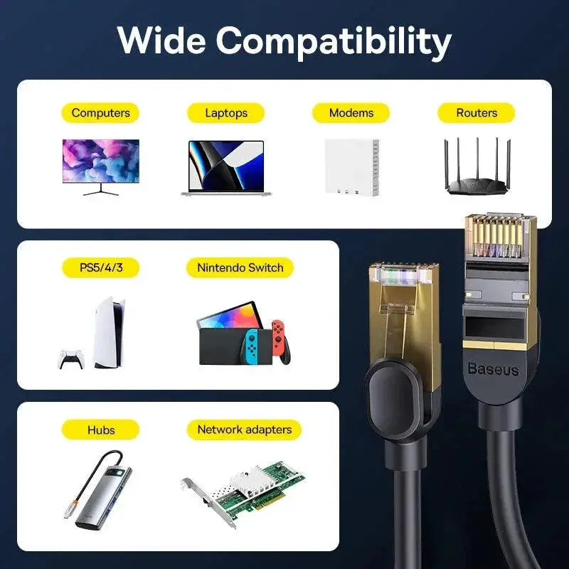 Baseus Cat7 Ethernet Cable Ultra Fast 10Gbps Connection