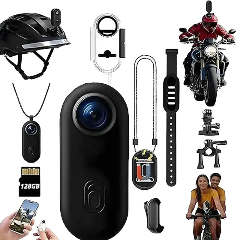 Wearable Camera - Magnetic Waterproof Wifi - 1080P(white) NO TF Card product image