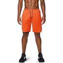 Men's 2 in 1 Running Shorts Gym Workout Quick Dry Sportswear