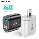USLION GaN 65W Fast Charger for Travel