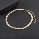 Nidin Classic Colorful Tennis Necklace Men and Women Jewelry