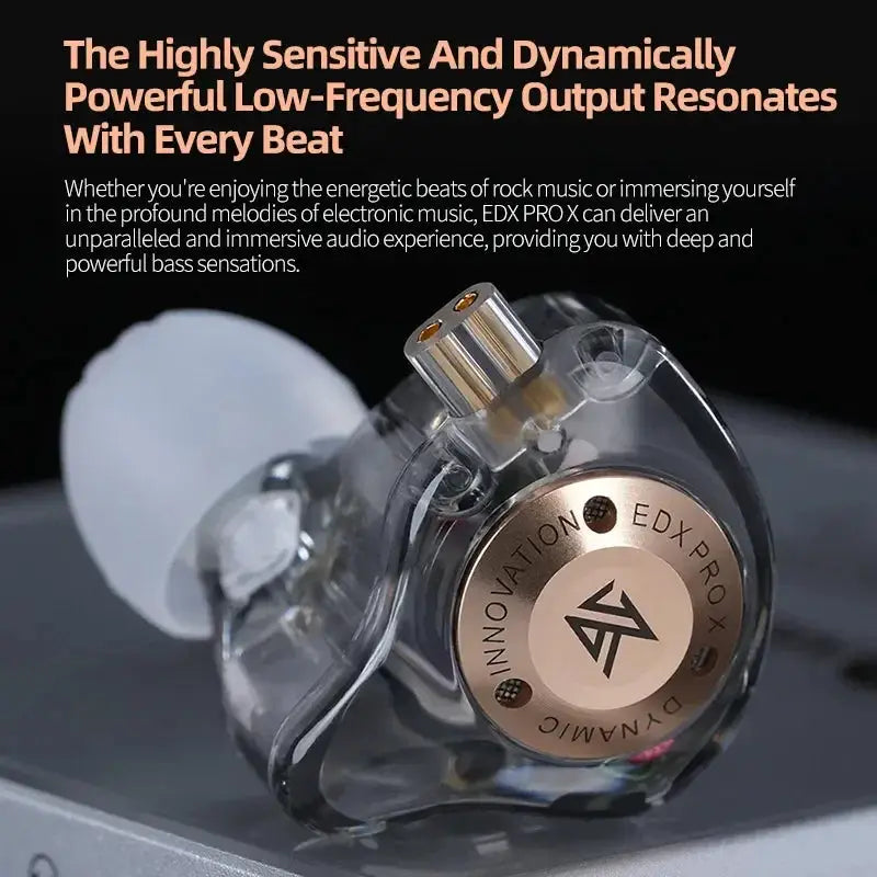 KZ EDX PRO X IEM Earphones Deep Bass Noise Cancelling
