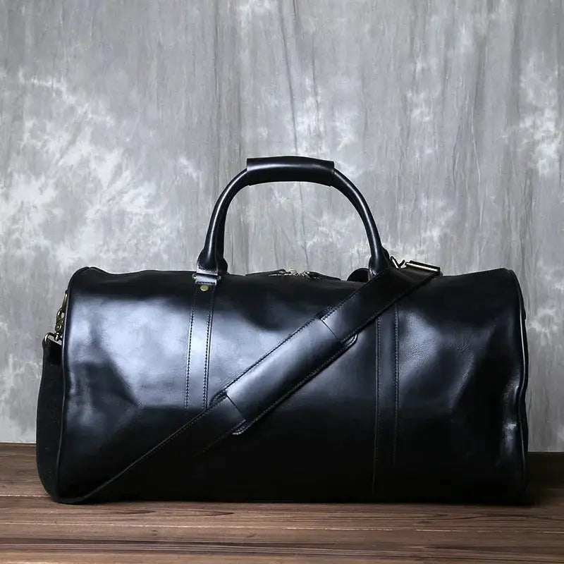 Durable Leather Duffel for Men's Travel — product view 9