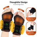 Ankle Foot Air Massager 3 Modes 5 Levels Wrap Cordless 1200mAh Vibrating Warming Sleeve Support Rechargeable Compress Joint Cuff
