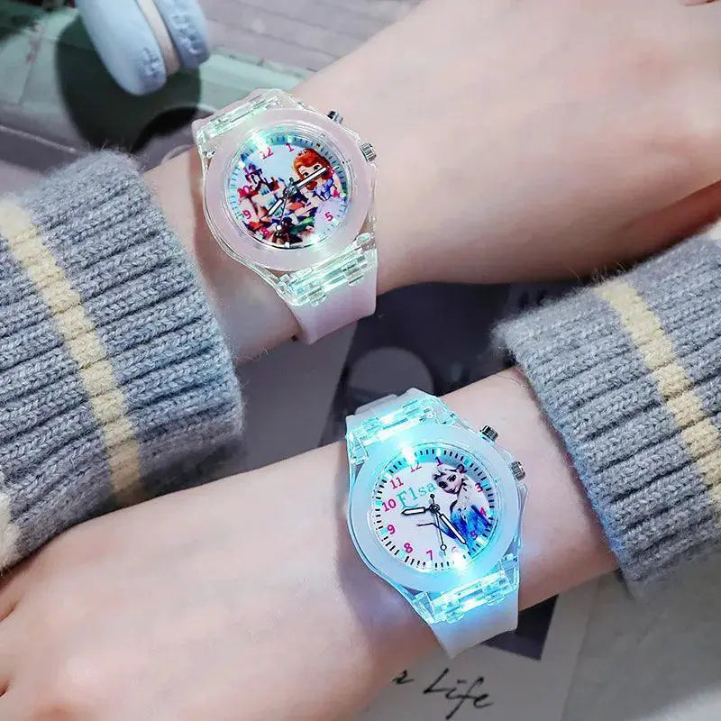 Disney Princess Frozen Luminous LED Kids Glow Watch