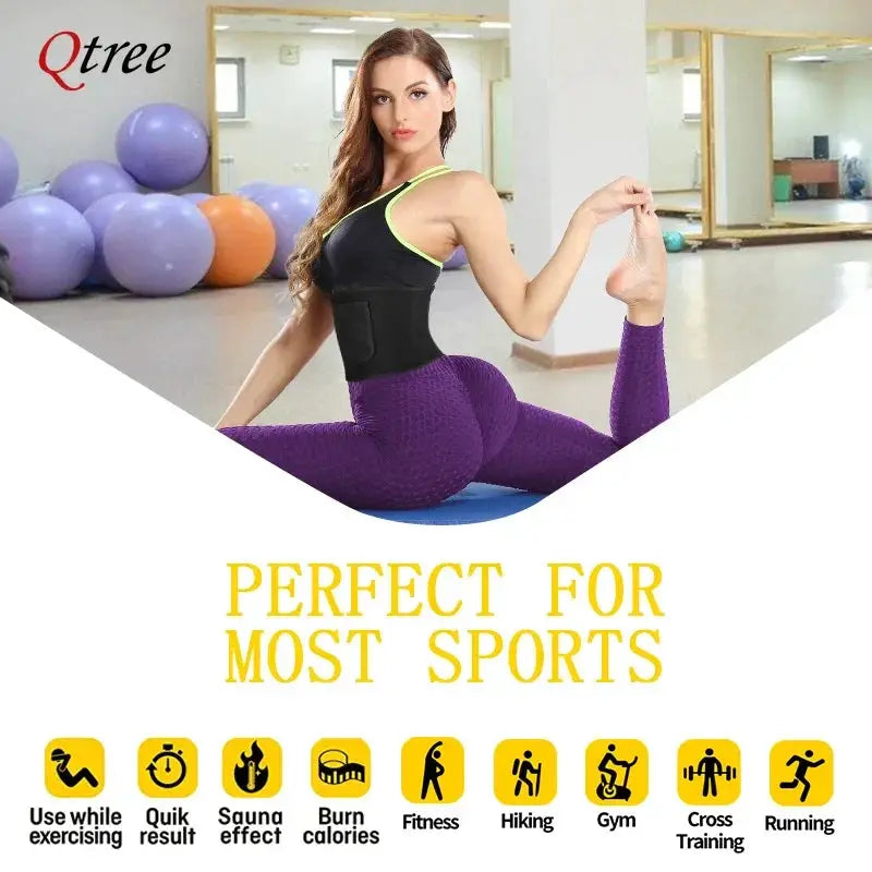 Women's Sauna Waist Trainer Belt For Slimming Workout