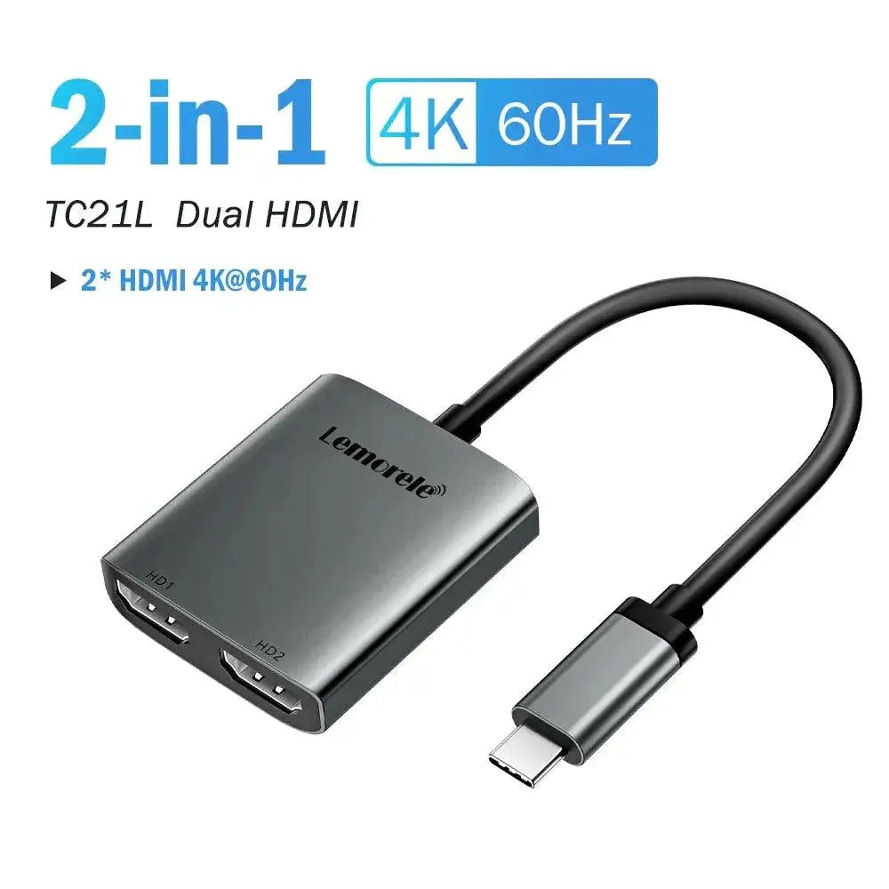 Dual USB-C Docking Station - Office — product view