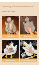 Cartoon Goose Hand Towel Kitchen Bathroom Toilet Quick Drying