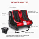 Multi-Function Vibration Foot Massager Calf Foot Machine with Pressure Heating and Blood Circulation Features