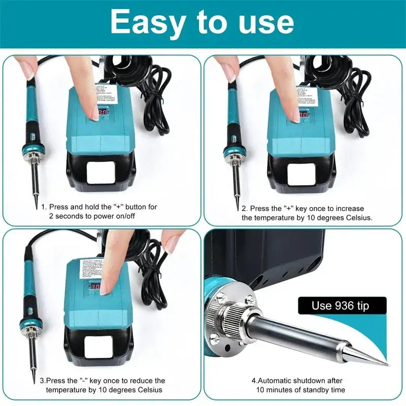 Portable 60W Electric Soldering Iron For Makita Dewalt - OurLum.com