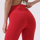 Back Pocket Yoga Leggings Women High Waist Pants