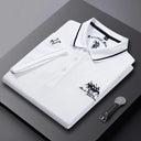 New Summer Korean Embroidered Polo Shirt Men's Luxury Top